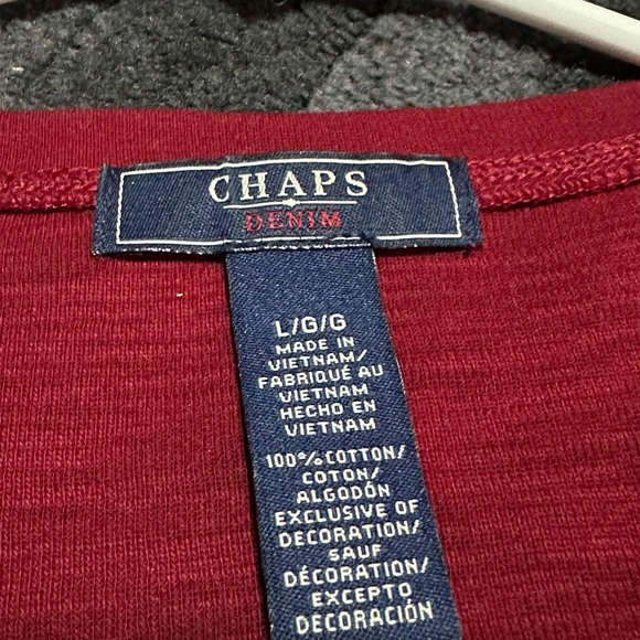 Women’s Large Chaps Three Button Long Sleeve - Picture 3 of 3